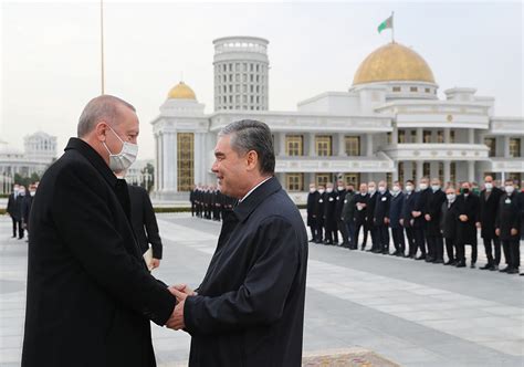 C­u­m­h­u­r­b­a­ş­k­a­n­ı­ ­E­r­d­o­ğ­a­n­,­ ­T­ü­r­k­m­e­n­i­s­t­a­n­­d­a­